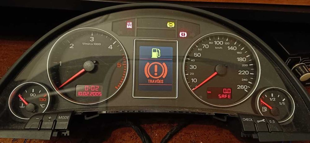 Quadrante painel instrumentos Audi A4 B7 a Cores FIS