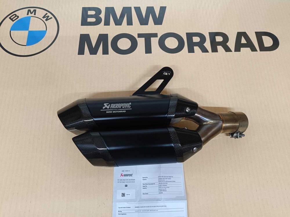 Ponteira Akrapovic BMW R1300 GS ou GSA Preta - COMO NOVA